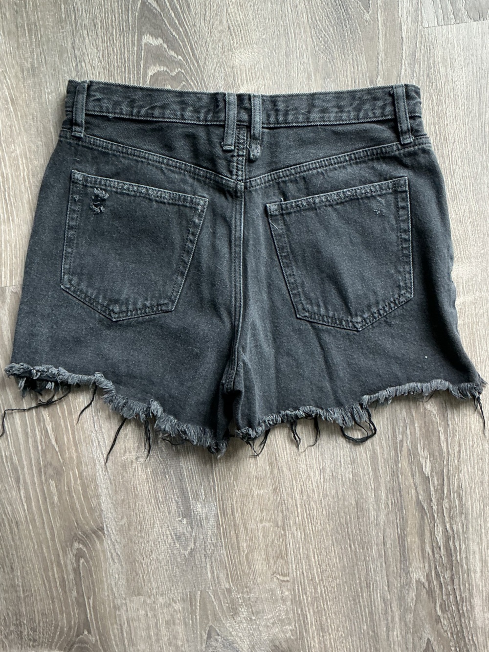 We The Free Black High-Rise Denim Shorts - Picture 5 of 7